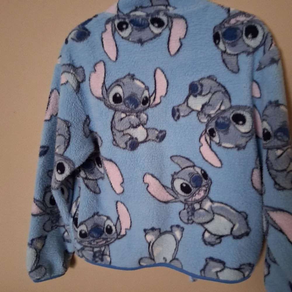 Disney Stitch Blue and Pink Fleece Jacket - Picture 7 of 7